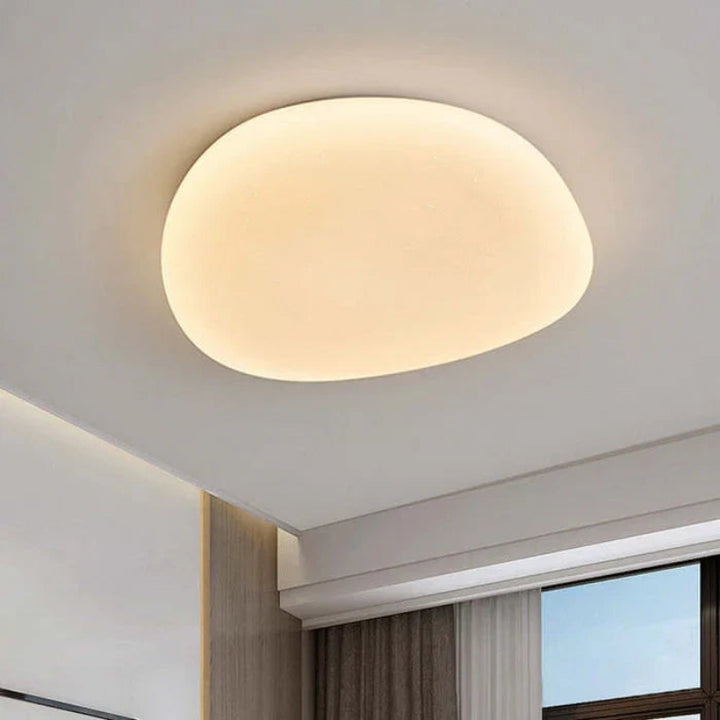 Lampa sufitowa LED plafon organiczny kształt z zaokrąglonym kloszem