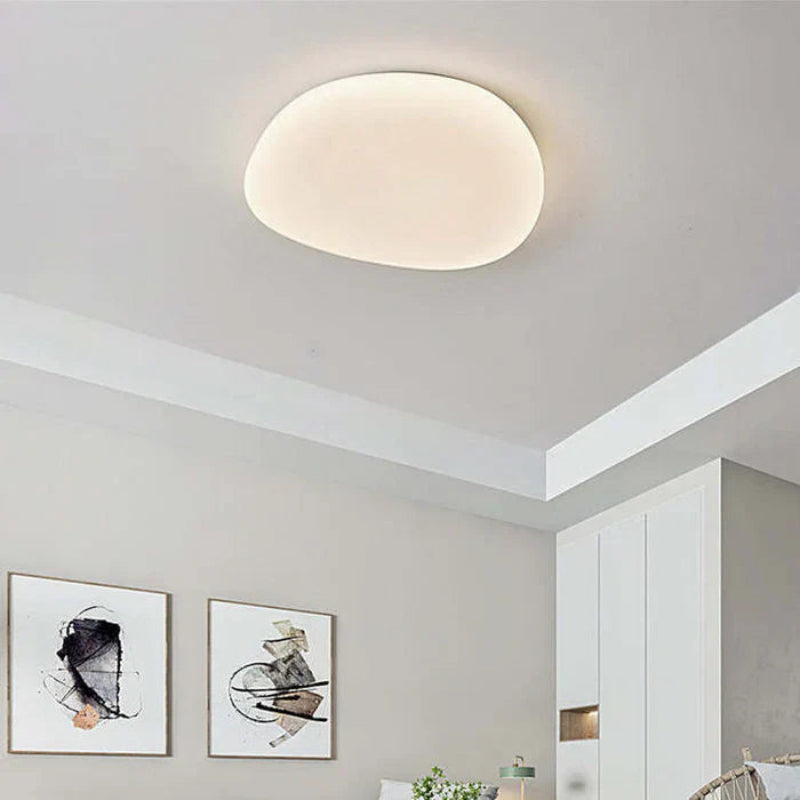 Lampa sufitowa LED plafon organiczny kształt z zaokrąglonym kloszem