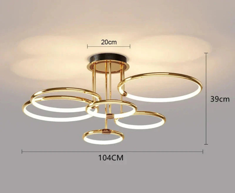 Lampa sufitowa LED wielopierścieniowa