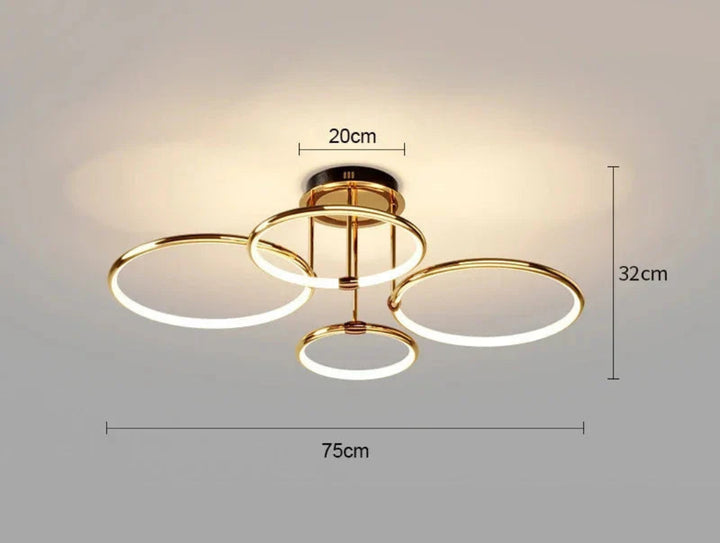 Lampa sufitowa LED wielopierścieniowa