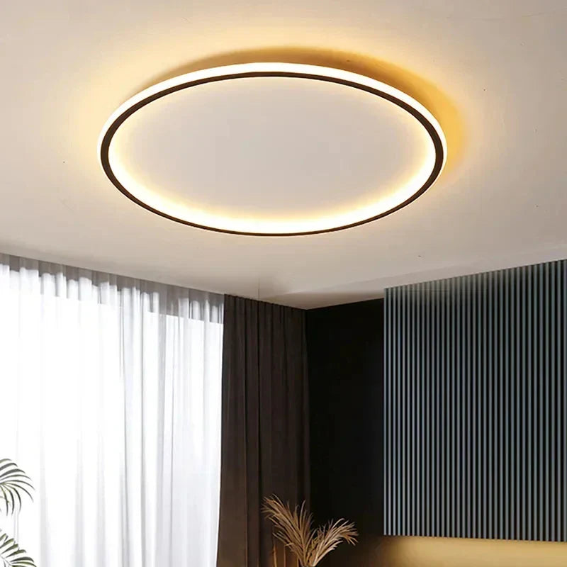 Lampa sufitowa LED z cienkim okrągłym pierścieniem