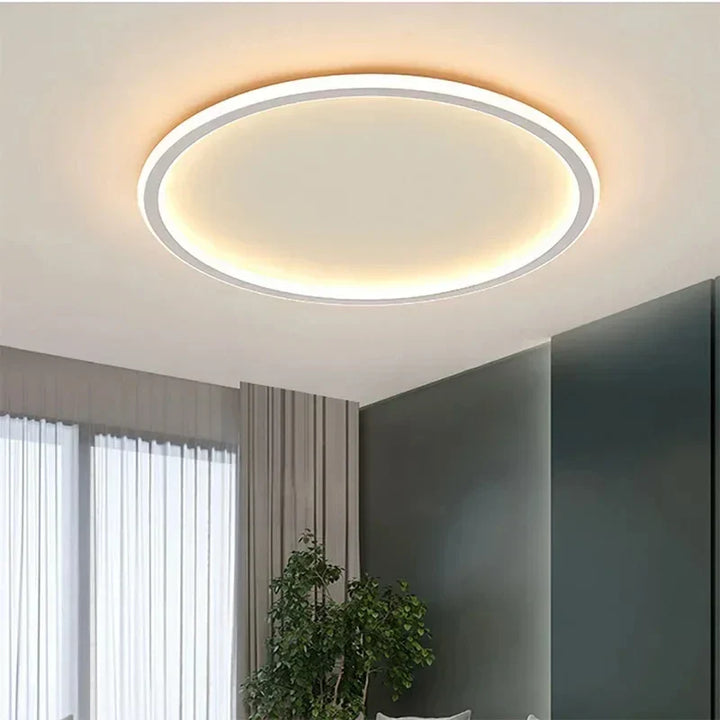 Lampa sufitowa LED z cienkim okrągłym pierścieniem