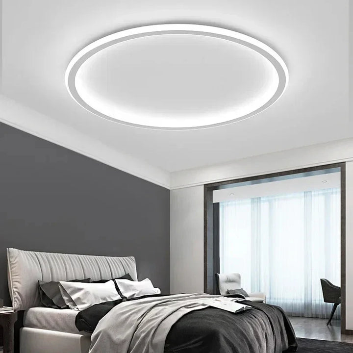 Lampa sufitowa LED z cienkim okrągłym pierścieniem