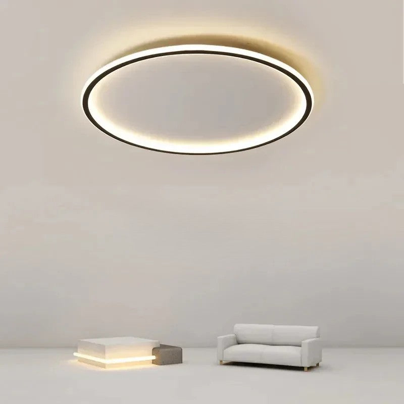 Lampa sufitowa LED z cienkim okrągłym pierścieniem