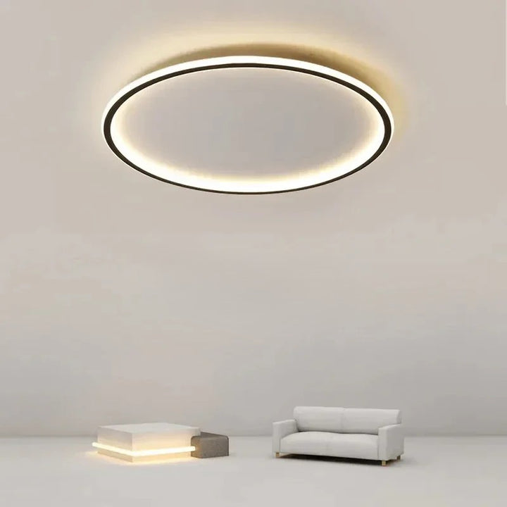 Lampa sufitowa LED z cienkim okrągłym pierścieniem