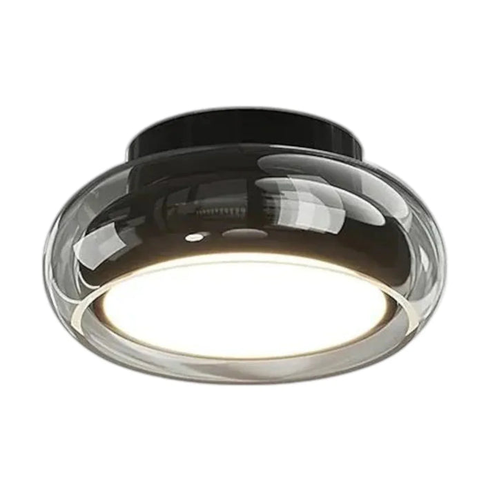 Lampa sufitowa LED z dwuwarstwowym szklanym kloszem