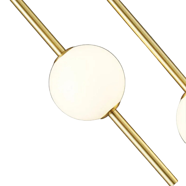 Lampa sufitowa LED z kulistym kloszem szklanym