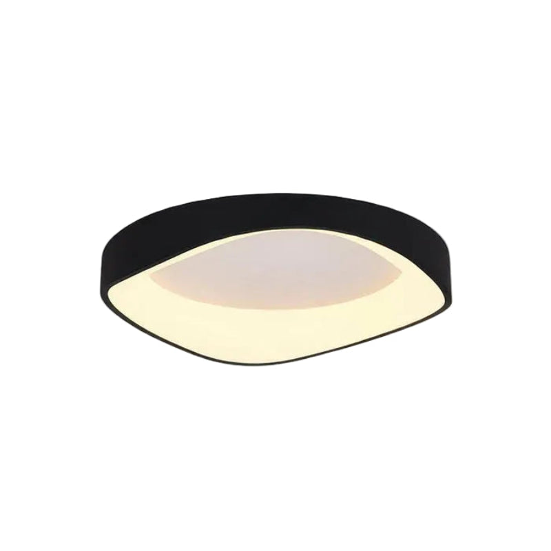 Lampa sufitowa LED z kwadratowym kloszem i wewnętrznym dyfuzorem w kształcie oka