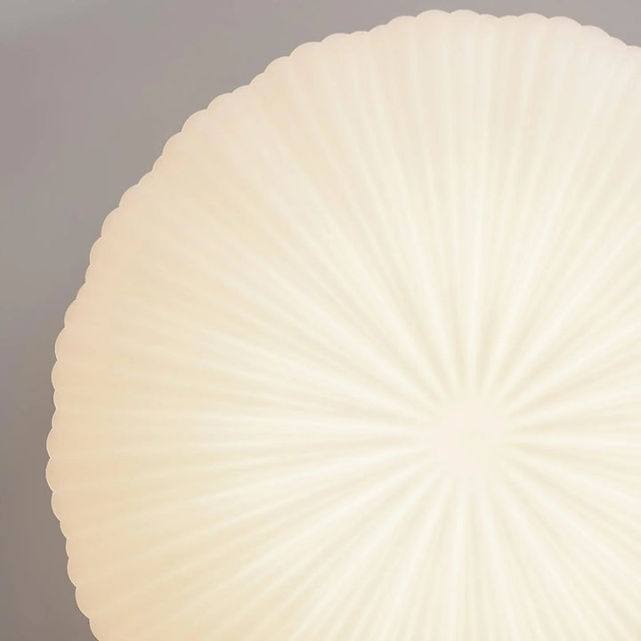 Lampa sufitowa LED z plisowanym kloszem z tkaniny