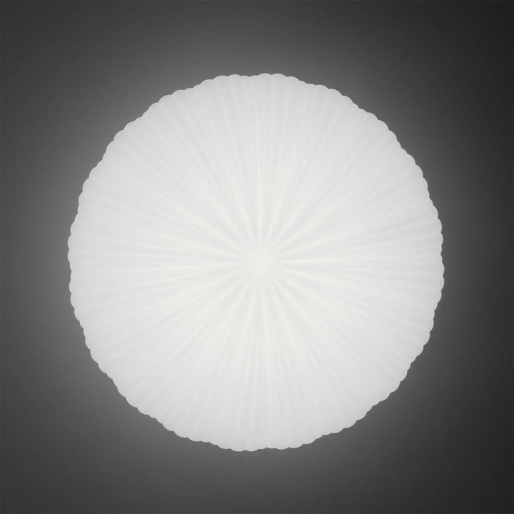Lampa sufitowa LED z plisowanym kloszem z tkaniny