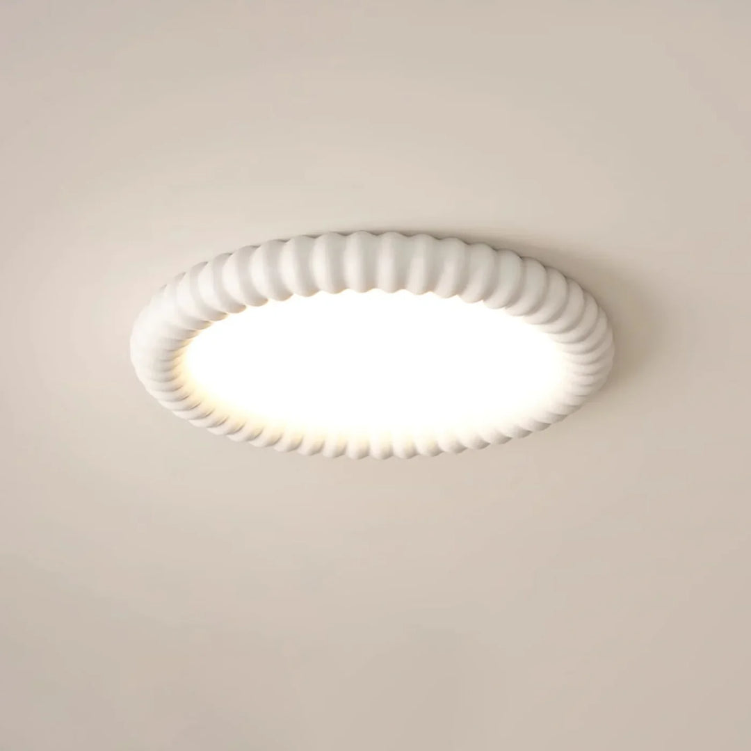 Lampa sufitowa LED z rowkowaną ramą