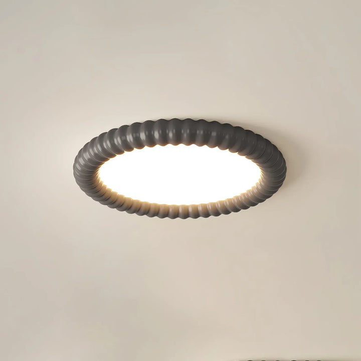 Lampa sufitowa LED z rowkowaną ramą