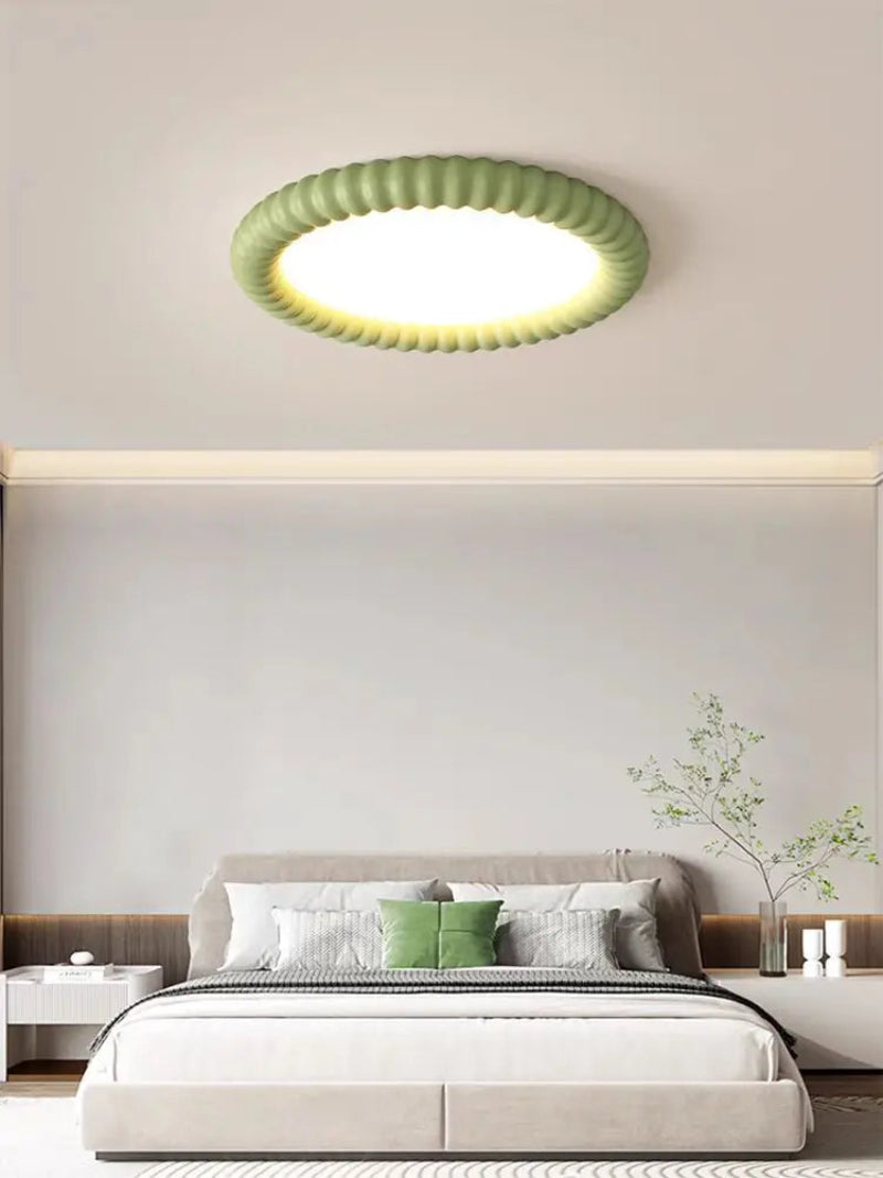 Lampa sufitowa LED z rowkowaną ramą