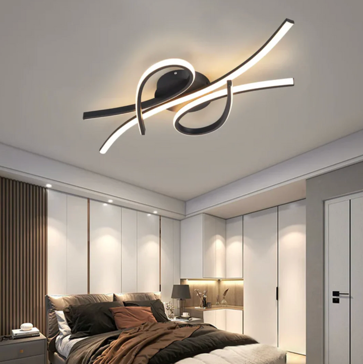 Lampa sufitowa LED z wstęgowymi ramionami