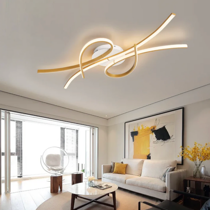 Lampa sufitowa LED z wstęgowymi ramionami