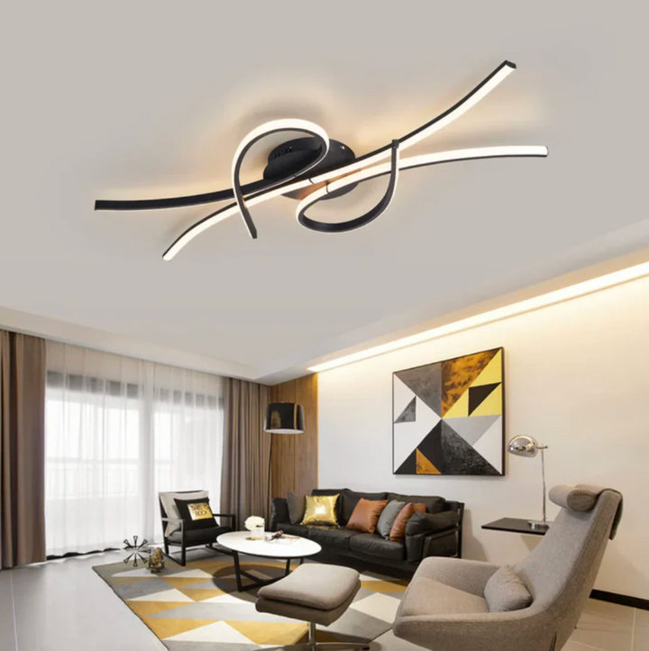Lampa sufitowa LED z wstęgowymi ramionami