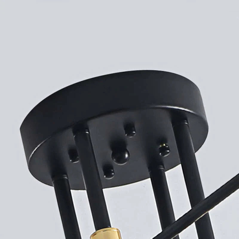 Lampa sufitowa Sputnik z wieloma ramionami i kulistymi żarówkami