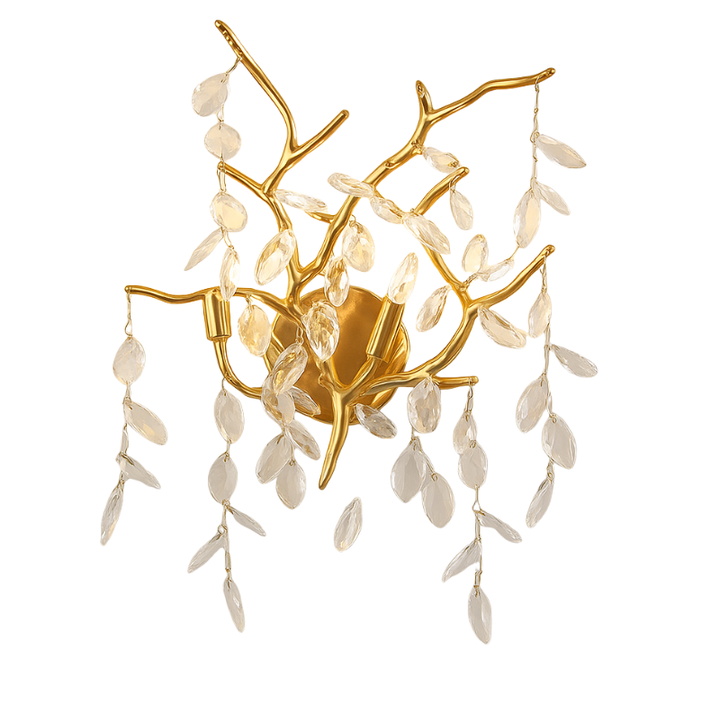 Lampa sufitowa z eleganckim kryształowym zawieszeniem