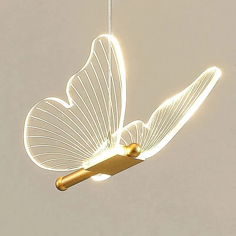 Lampa wisząca LED w kształcie motyla
