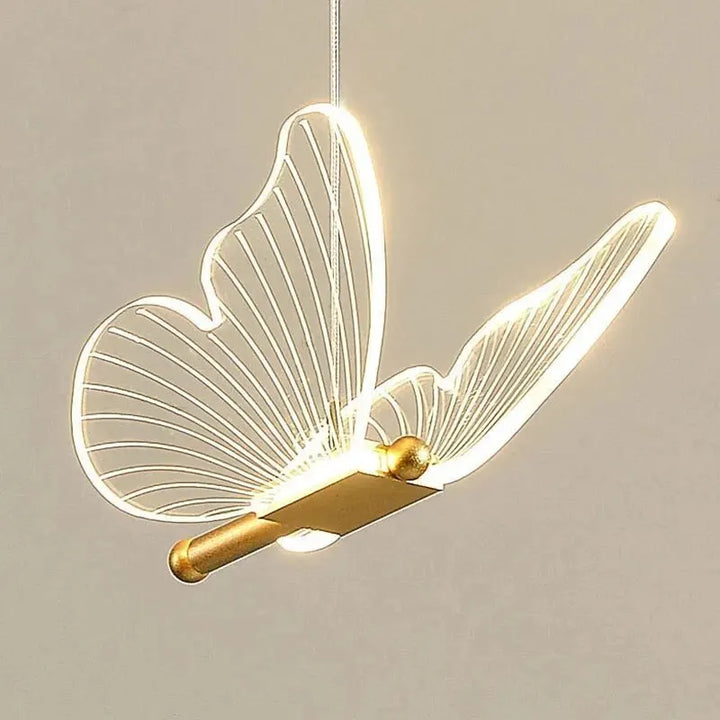 Lampa wisząca LED w kształcie motyla
