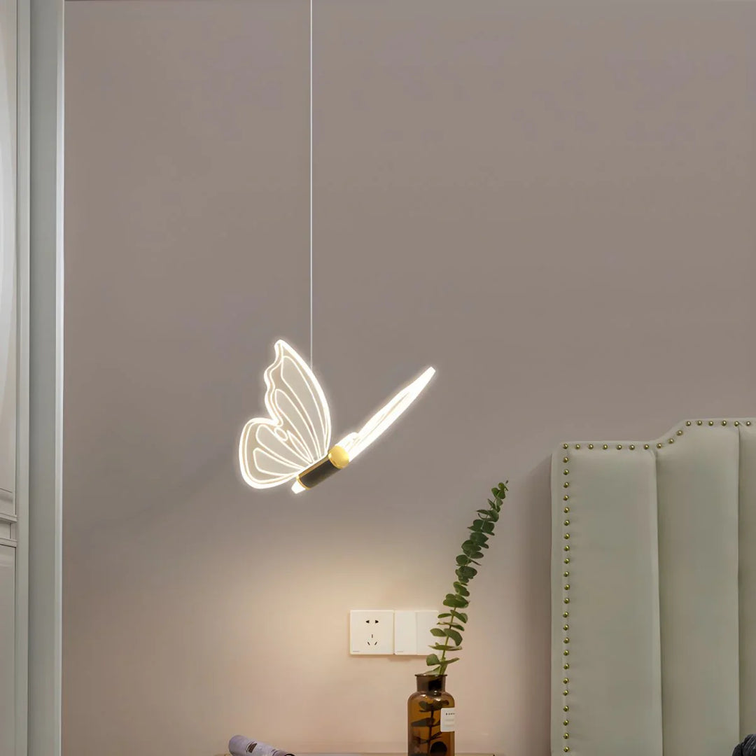 Lampa wisząca LED w kształcie motyla