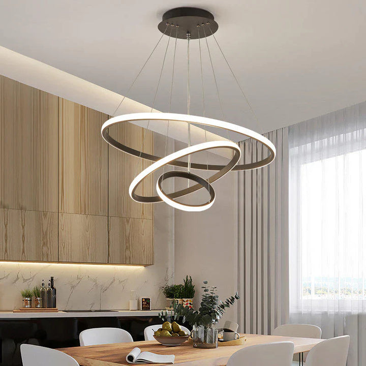 Lampa wisząca LED żyrandol pierścieniowy