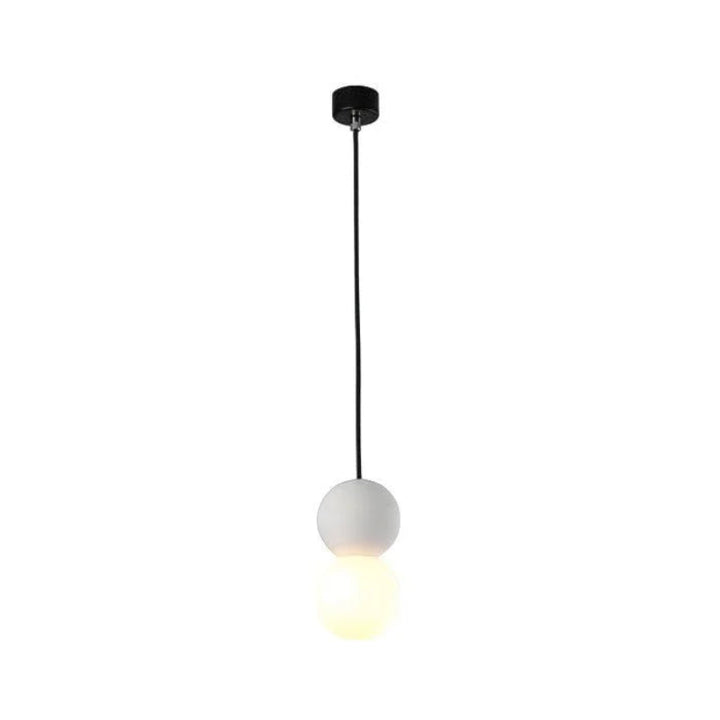 Lampa wisząca LED z kulistym szklanym kloszem