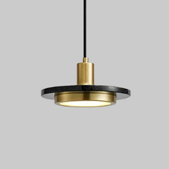 Lampa wisząca LED z marmurowym dyskiem