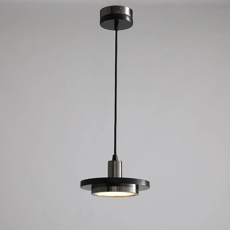 Lampa wisząca LED z marmurowym dyskiem