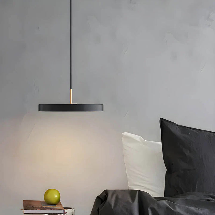 Lampa wisząca LED z płaskim dyskiem