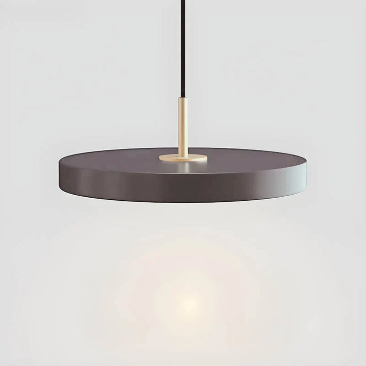Lampa wisząca LED z płaskim dyskiem
