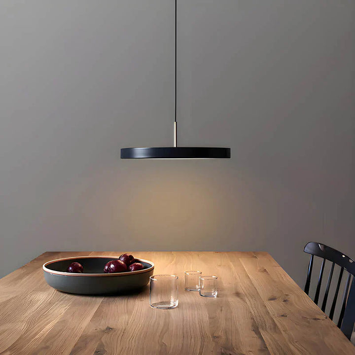 Lampa wisząca LED z płaskim dyskiem