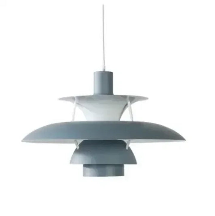 Lampa wisząca LED z pięciowarstwowym kaskadowym kloszem i kolorowym wewnętrznym reflektorem