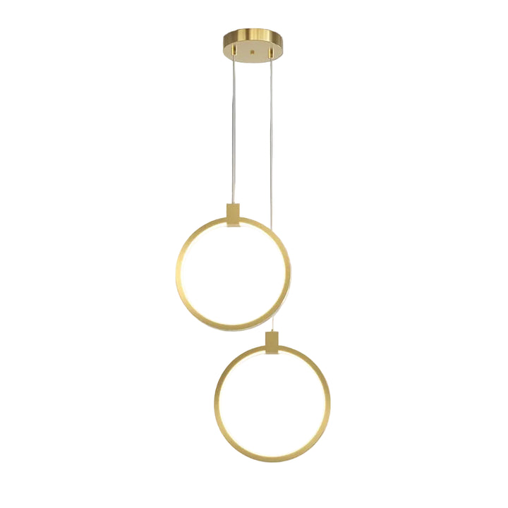 Lampa wisząca LED z podwójnym pierścieniem