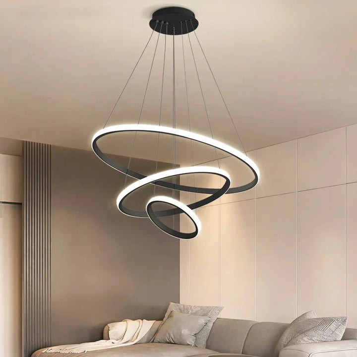Lampa wisząca LED z wieloma pierścieniami