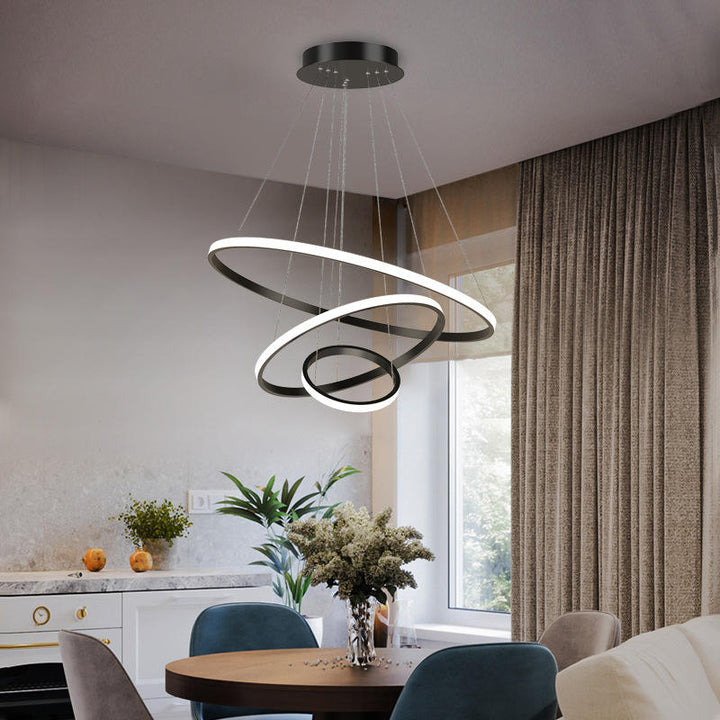 Lampa wisząca LED z wieloma pierścieniami