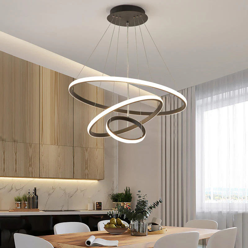 Lampa wisząca LED z wieloma pierścieniami