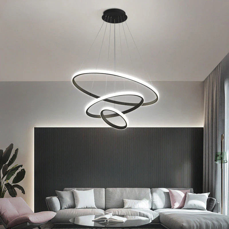 Lampa wisząca LED z wieloma pierścieniami