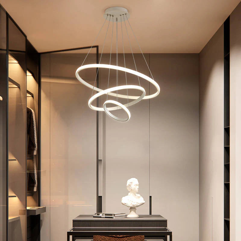 Lampa wisząca LED z wieloma pierścieniami
