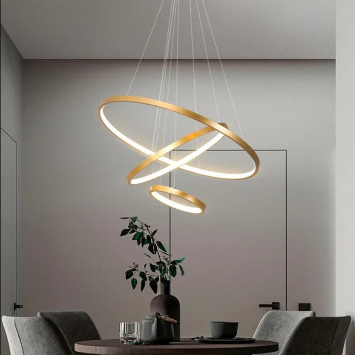 Lampa wisząca LED z wieloma pierścieniami