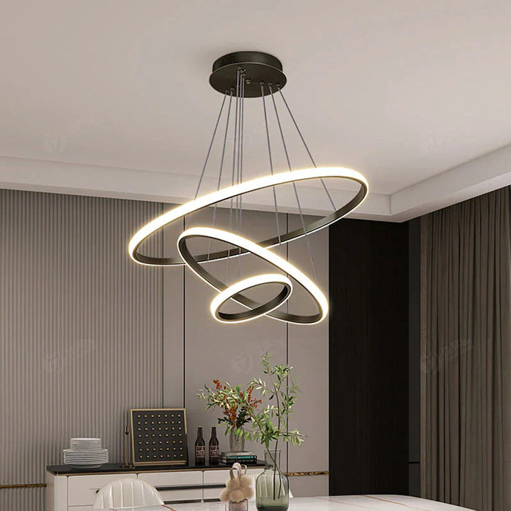 Lampa wisząca LED z wieloma pierścieniami