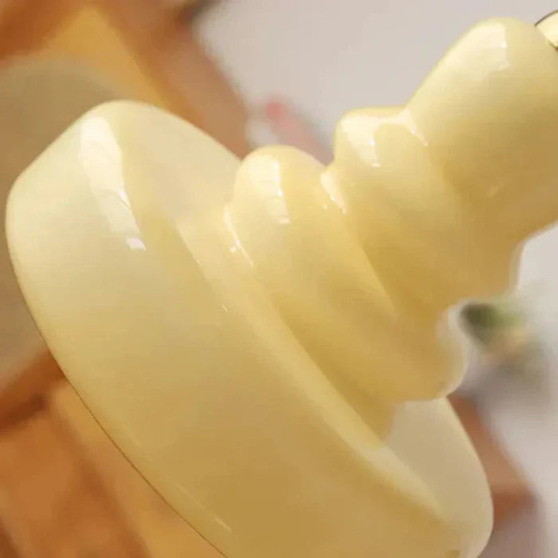 Lampa wisząca szklana z kloszem warstwowym
