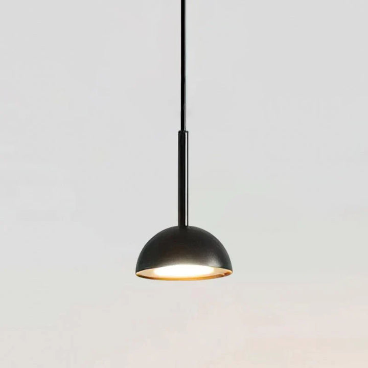 Lampa wisząca z kloszem półkulistym