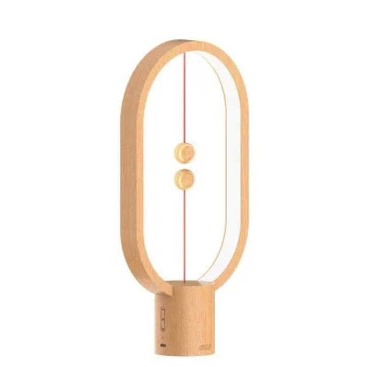 Lampka LED z magnetycznym wyłącznikiem owalna ramka z lewitującymi kulkami