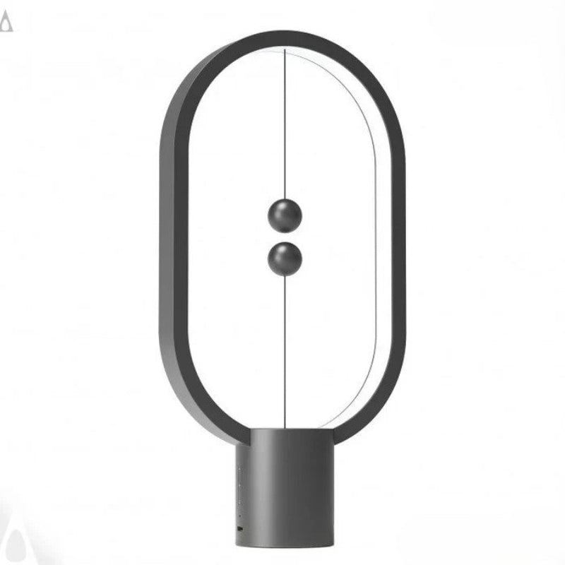 Lampka LED z magnetycznym wyłącznikiem owalna ramka z lewitującymi kulkami
