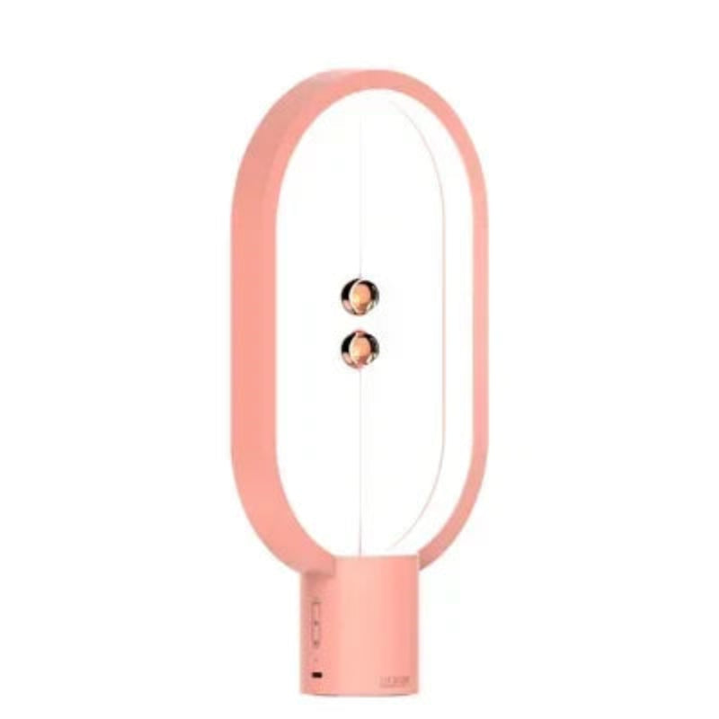Lampka LED z magnetycznym wyłącznikiem owalna ramka z lewitującymi kulkami