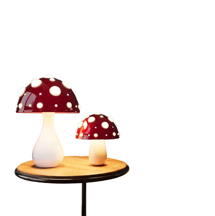 Lampka nocna LED z figurką grzyba z podświetlanymi kropkami