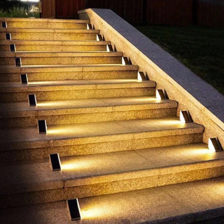 Lampy schodowe LED zasilane energią słoneczną