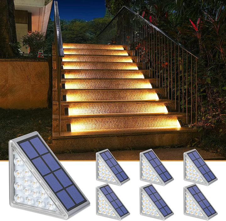 Lampy schodowe LED zasilane energią słoneczną