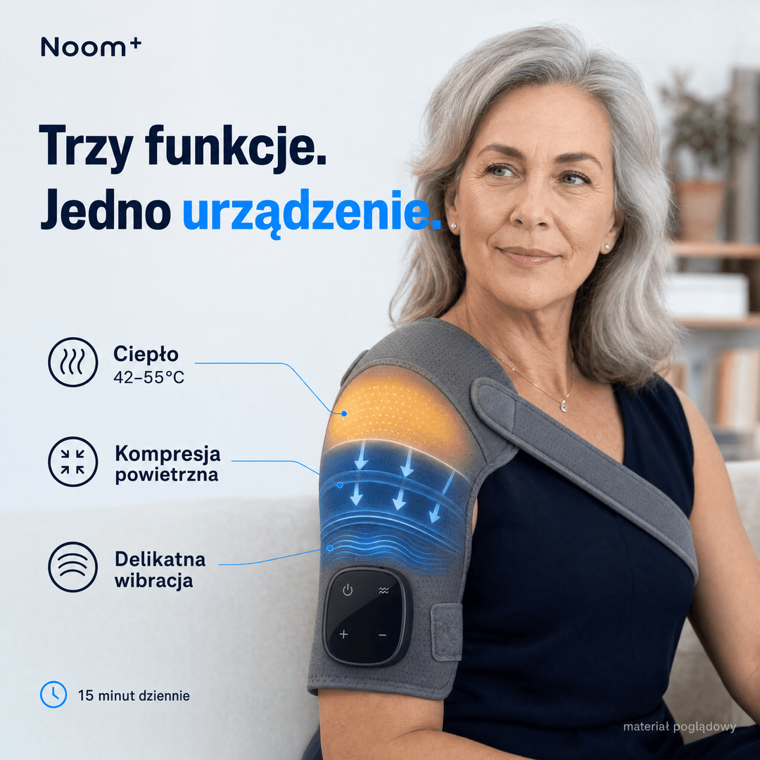 Masażer barku i ramienia elektryczny z funkcją kompresji
